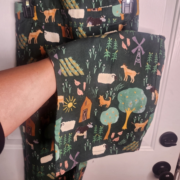 Princess Highway Green Farm Print Jumpsuit - Picture 3 of 8